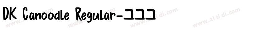 DK Canoodle Regular字体转换